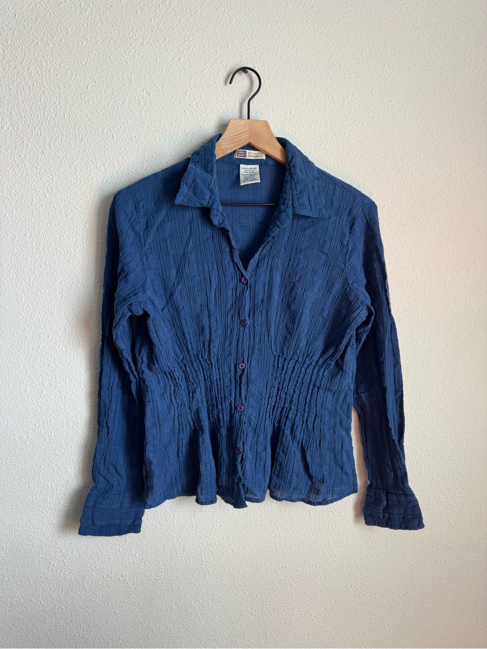 Faded Glory Blue Button-Up Shirt